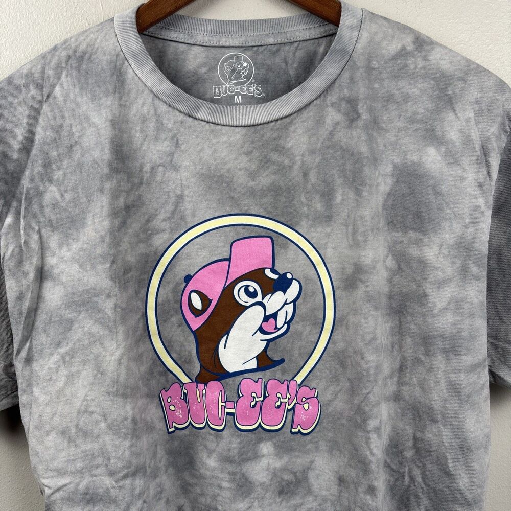 Buc-ee's Shirt Mens Medium Gray Tie Dye In My Buc-ee's Era Graphic Tee Retro